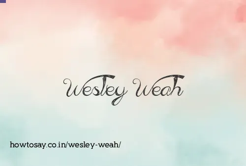 Wesley Weah