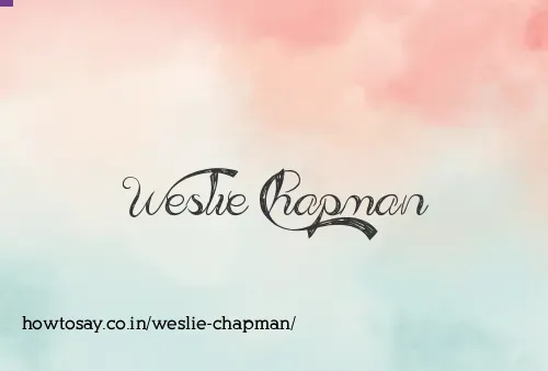 Weslie Chapman