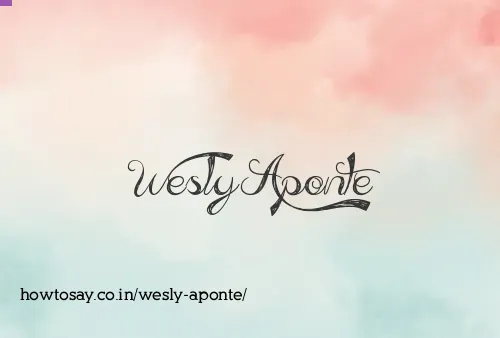 Wesly Aponte