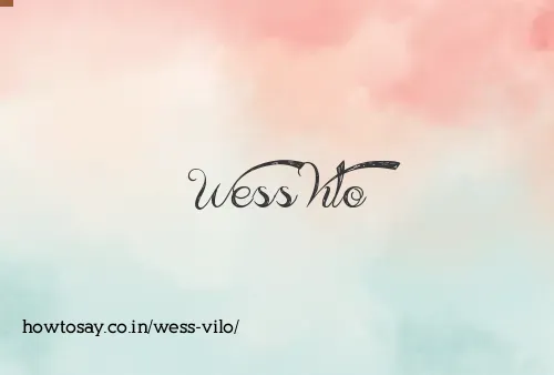 Wess Vilo