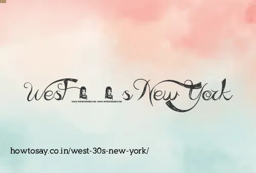 West 30s New York
