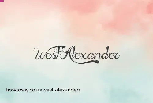 West Alexander