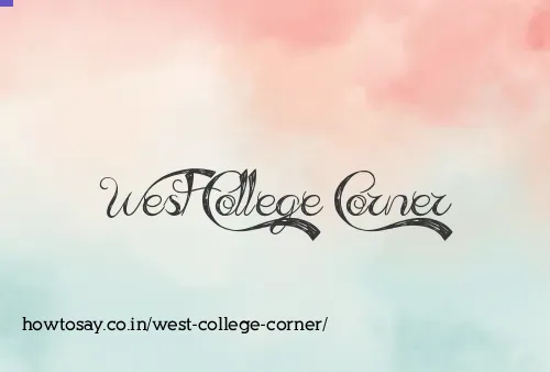 West College Corner