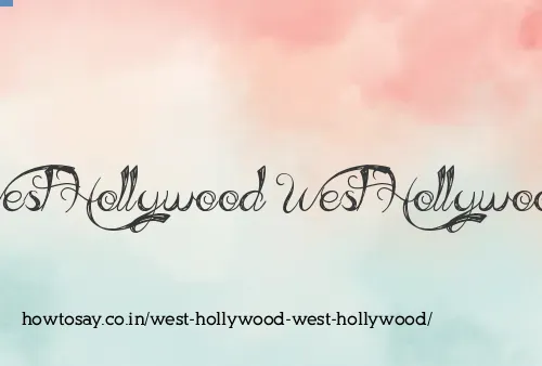 West Hollywood West Hollywood