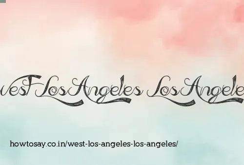 West Los Angeles Los Angeles
