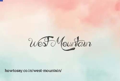 West Mountain