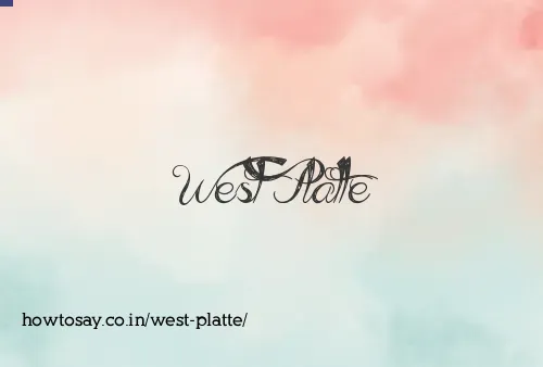 West Platte