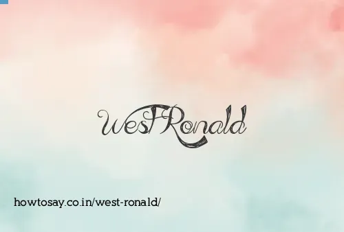 West Ronald
