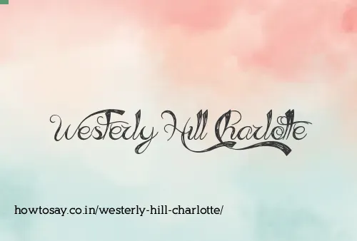 Westerly Hill Charlotte
