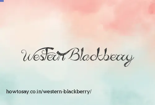 Western Blackberry