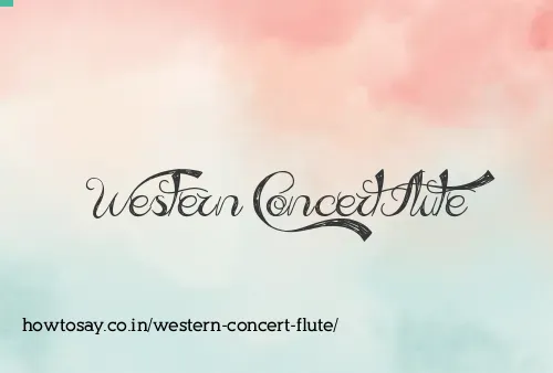 Western Concert Flute