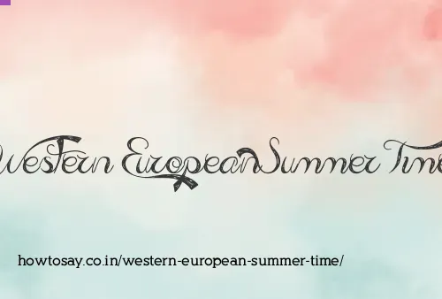 Western European Summer Time
