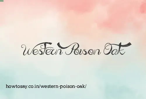 Western Poison Oak