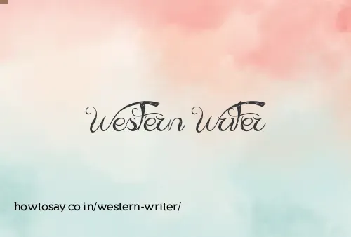 Western Writer