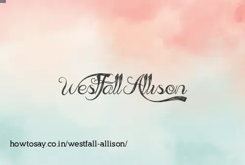 Westfall Allison