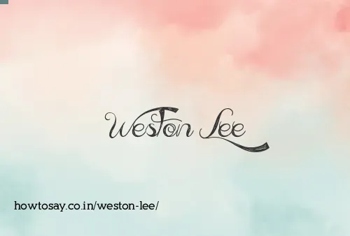 Weston Lee