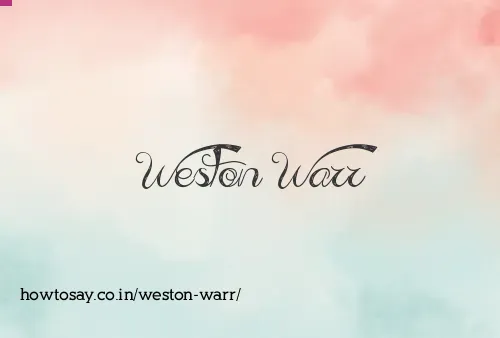 Weston Warr