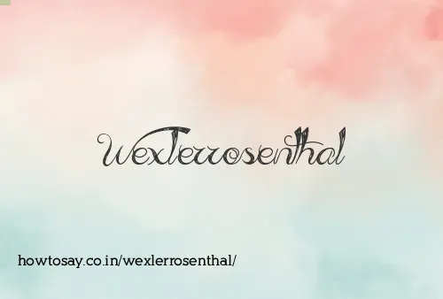 Wexlerrosenthal