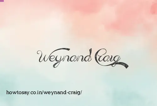 Weynand Craig