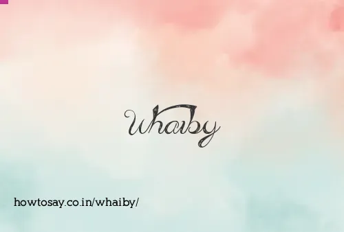 Whaiby