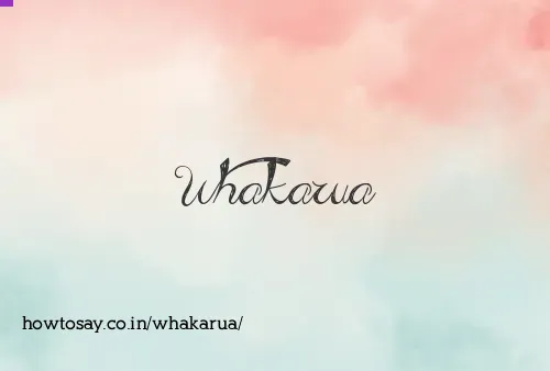Whakarua