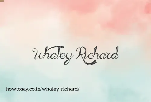 Whaley Richard