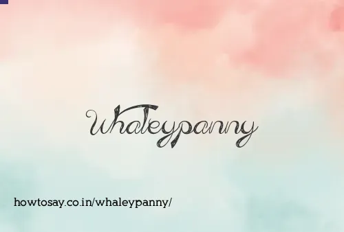 Whaleypanny