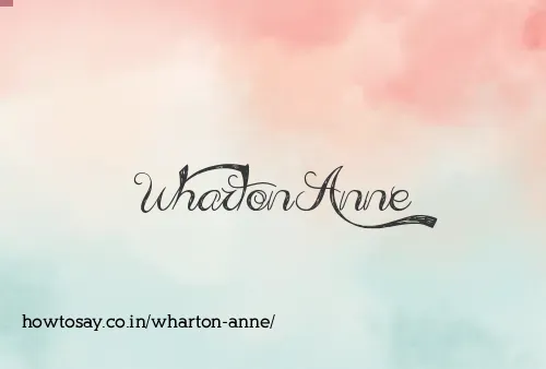 Wharton Anne