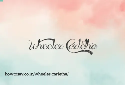 Wheeler Carletha