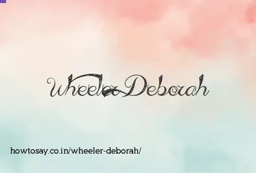 Wheeler Deborah