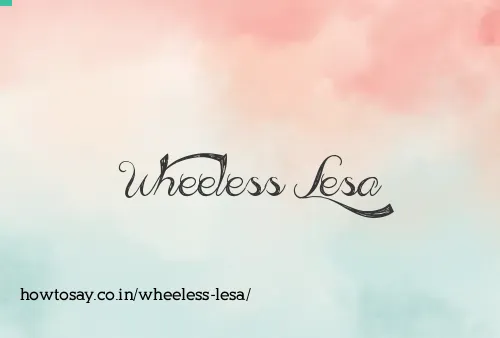 Wheeless Lesa