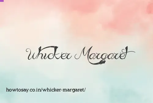 Whicker Margaret