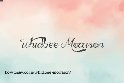 Whidbee Morrison
