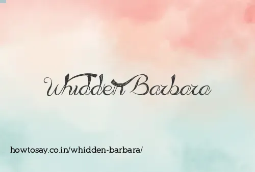 Whidden Barbara