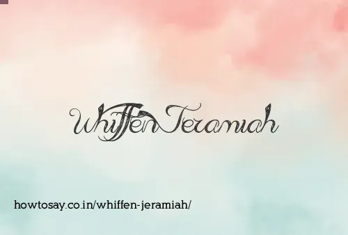 Whiffen Jeramiah