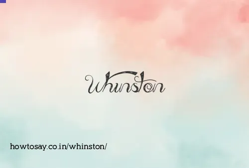Whinston