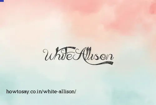 White Allison