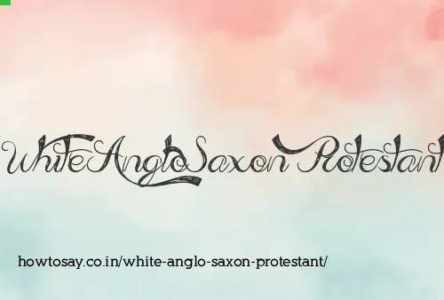White Anglo Saxon Protestant