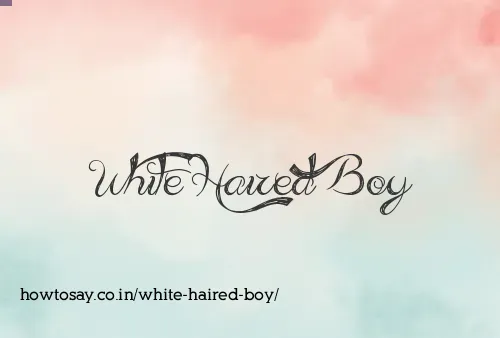 White Haired Boy