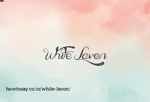 White Lavon