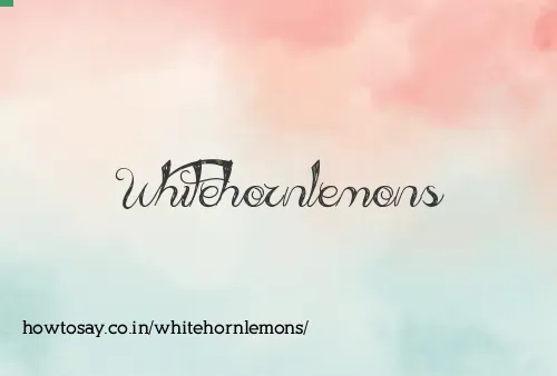 Whitehornlemons