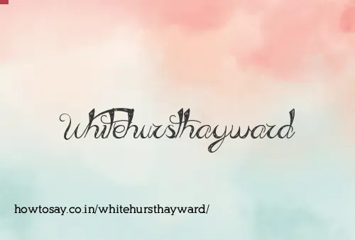 Whitehursthayward