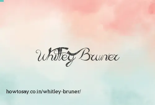 Whitley Bruner