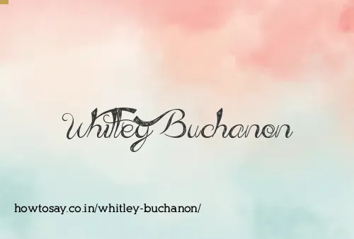 Whitley Buchanon