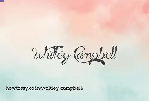 Whitley Campbell