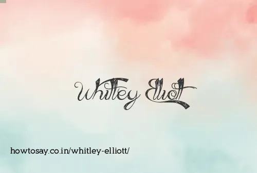 Whitley Elliott