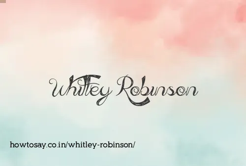 Whitley Robinson