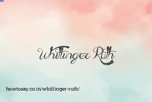 Whitlinger Ruth