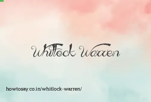 Whitlock Warren