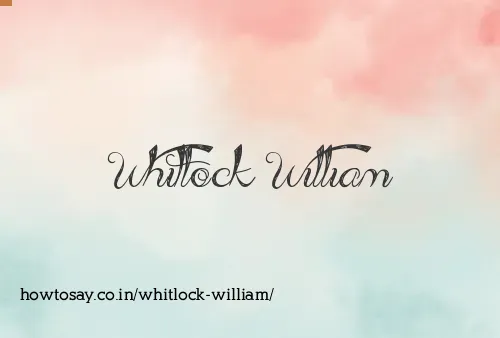 Whitlock William